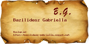 Bazilidesz Gabriella névjegykártya